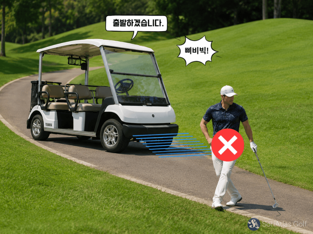 초보골퍼 골프장 카트도로 안전규칙
